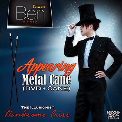 Appearing Metal Cane (Black) - magic