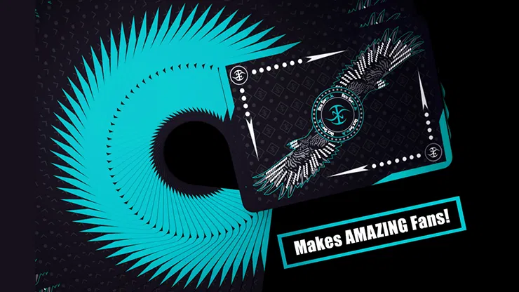 Aqua Falcon Throwing Cards - image 2