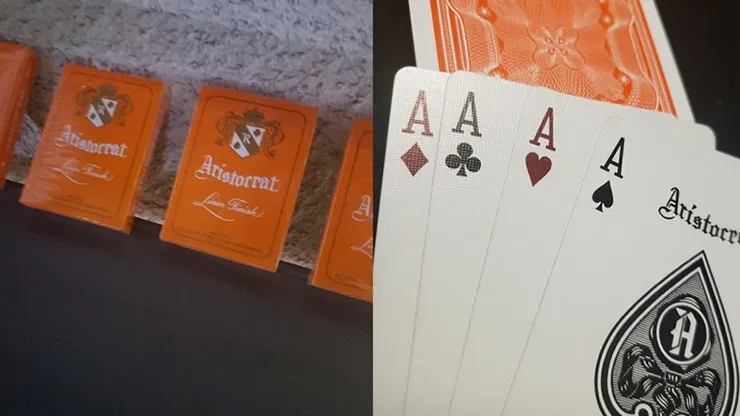 Aristocrat Orange Playing Cards - image 2
