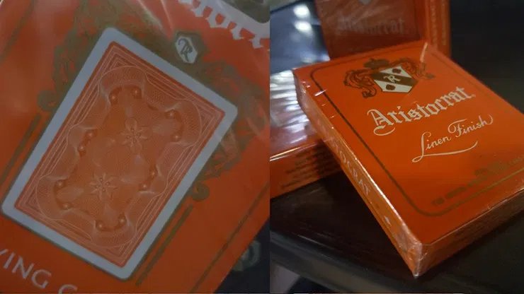 Aristocrat Orange Playing Cards - image 3