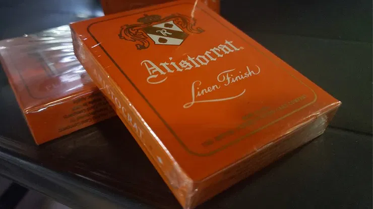 Aristocrat Orange Playing Cards - image 1