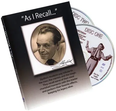 As I Recall  - Tony Slydini