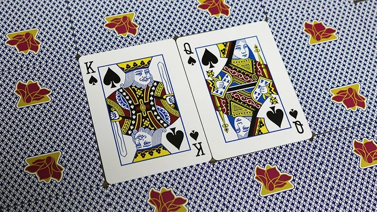 Bee Lotus Casino Grade Playing Cards - Blue - image 5