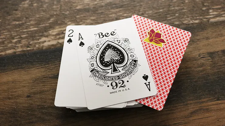 Bee Lotus Casino Grade  Playing Cards - Red - image 2