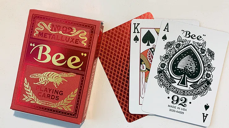 Bee Red MetalLuxe Playing Cards - image 2