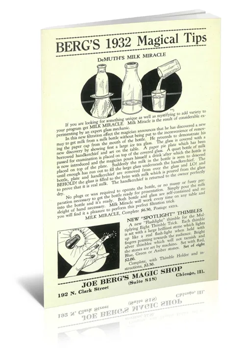 Berg's 1932 Magical Tips