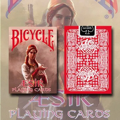 Bicycle Aesir Viking Gods Playing Cards (Red) - image 1