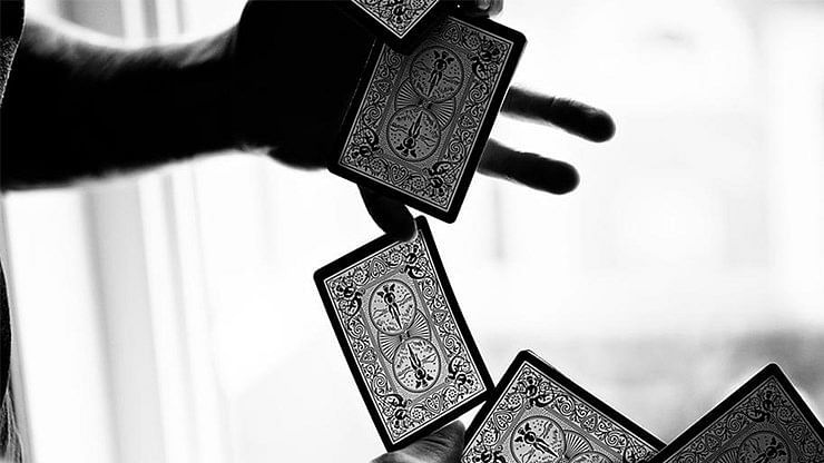 Bicycle Black Tiger Red Playing Cards Vanishing Inc Magic Shop