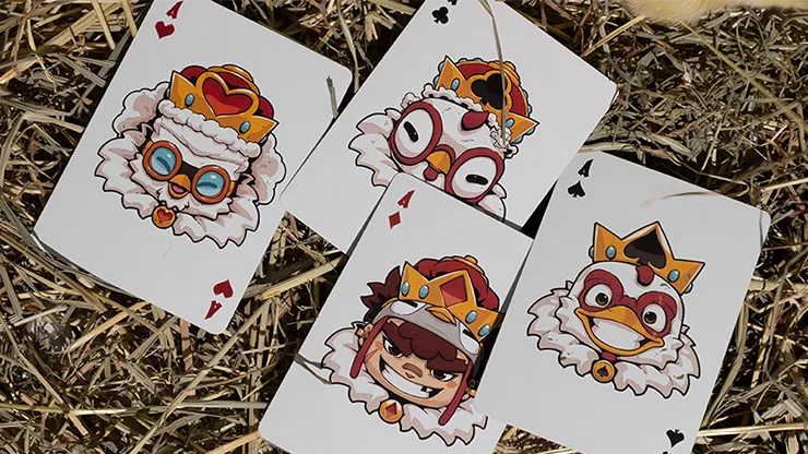 BICYCLE CHKNS & CROWNS PLAYING CARDS - image 3