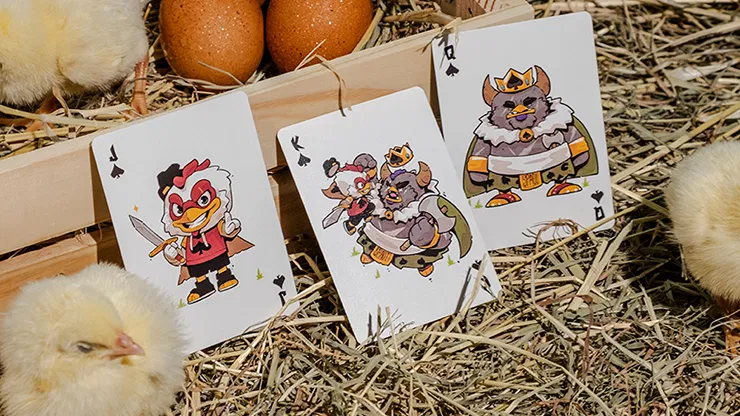 BICYCLE CHKNS & CROWNS PLAYING CARDS - image 4