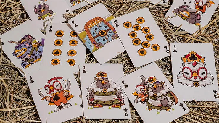 BICYCLE CHKNS & CROWNS PLAYING CARDS - image 5