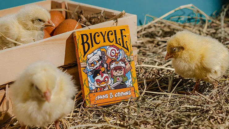 BICYCLE CHKNS & CROWNS PLAYING CARDS - image 6