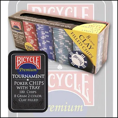 Clay Poker Chips (Bicycle) - 100 Count 