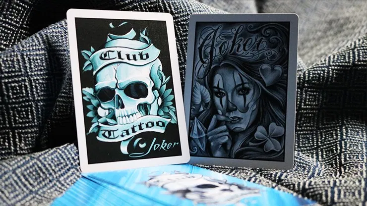 Bicycle Club Tattoo Playing Cards (Blue) - image 3