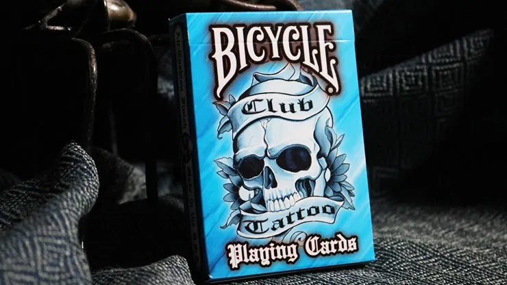 Bicycle Club Tattoo Playing Cards (Blue) - image 1