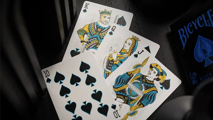 Bicycle Cool Blue Neon Rider Back Playing Cards - image 3