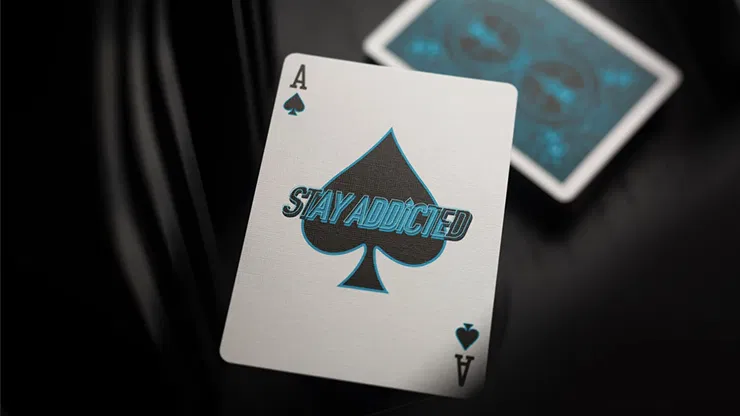 Bicycle Cool Blue Neon Rider Back Playing Cards - image 4