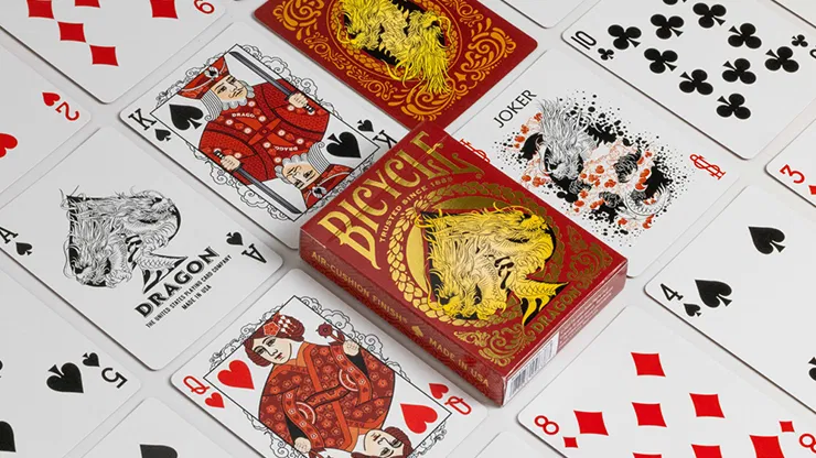 Bicycle Dragon Red Playing Cards - image 3