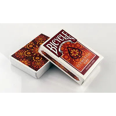 Bicycle Elemental Fire Collectable Playing Cards - image 1