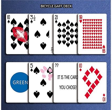 gaffed playing cards