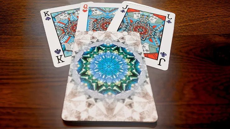 Bicycle Kaleidoscope Blue Playing Cards - image 2