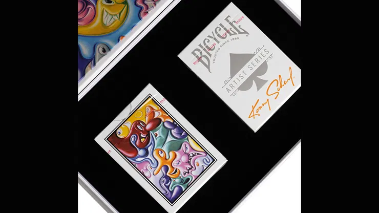 Bicycle Kenny Scharf Purple/Orange Box Set - image 4