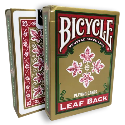 Bicycle Leaf Back Playing Cards (Red)