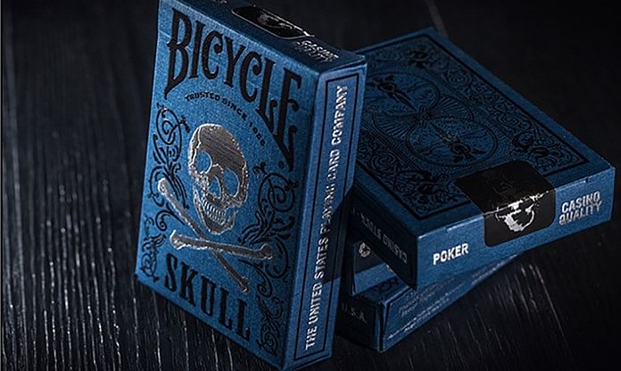 bicycle luxury skull playing cards