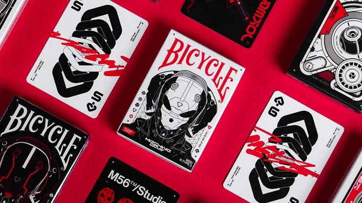 Bicycle Machine56 R-TYPE/3 White Playing Cards - image 1