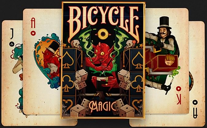 Magnetic Bicycle Playing Card (Blank Face) - Vanishing Inc. Magic shop