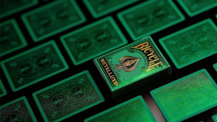 Bicycle Metalluxe Green Playing Cards | Vanishing Inc. Magic