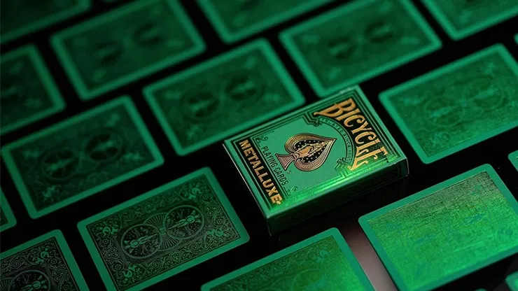 Bicycle Metalluxe Green Playing Cards - image 1