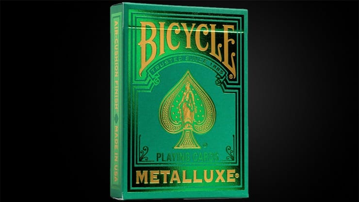 Bicycle Metalluxe Green Playing Cards | Vanishing Inc. Magic