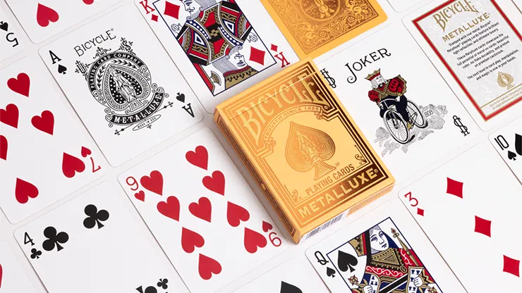 Bicycle Metalluxe Orange Playing Cards - image 2