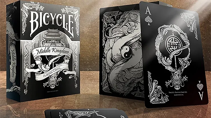 Bicycle Middle Kingdom Playing Cards (Black) - image 1