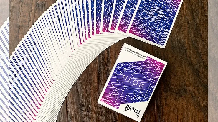 Bicycle Neon Blue Aurora Playing Cards - image 2