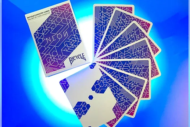 Bicycle Neon Blue Aurora Playing Cards - image 3