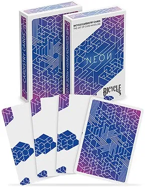 Bicycle Neon Blue Aurora Playing Cards - image 5