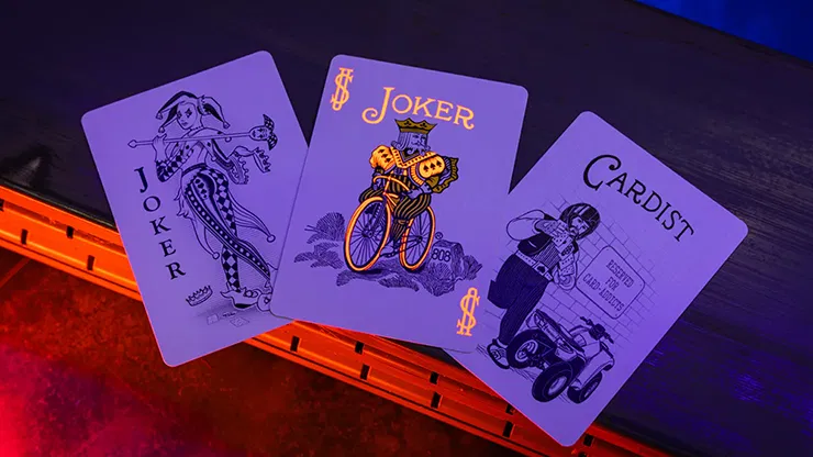 Bicycle Neon Solar-Orange Rider Back Playing Cards - image 4
