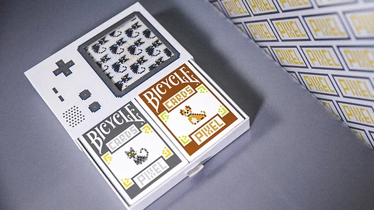 Bicycle Pixel Cat and Dog Set Playing Cards - image 1