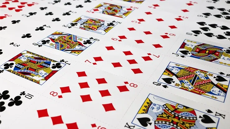 Bicycle Rider Back Playing Cards Uncut Sheet - image 2