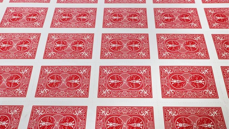 Bicycle Rider Back Playing Cards Uncut Sheet - image 3