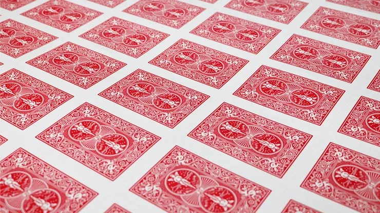 Bicycle Rider Back Playing Cards Uncut Sheet - image 1