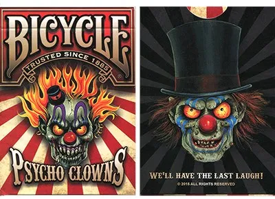 Bicycle Psycho Clowns Playing Card