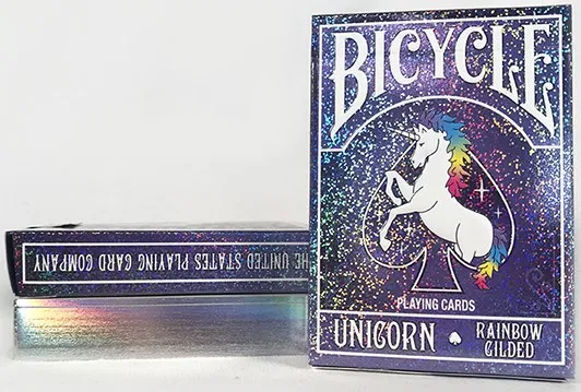 Bicycle Rainbow Gilded Unicorn Playing Cards - image 1