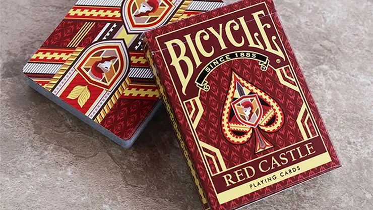 Bicycle Red Castle Playing Cards - image 1