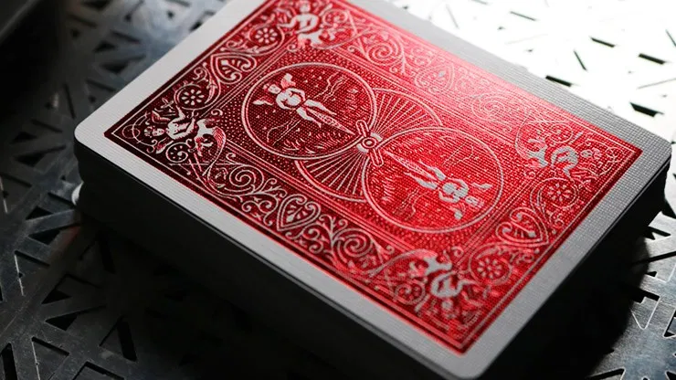 Bicycle Rider Back Playing Cards - Crimson Luxe V2 (Red) - image 5