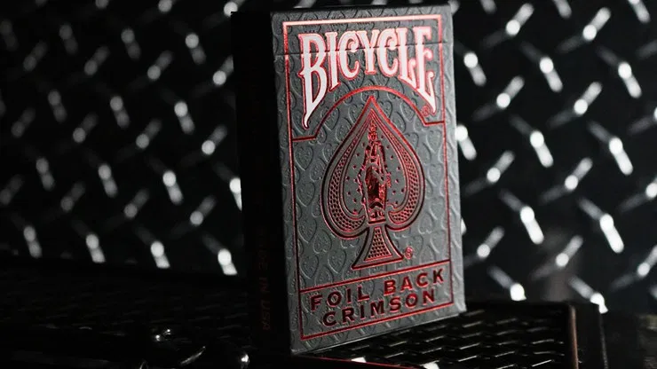Bicycle Rider Back Playing Cards - Crimson Luxe V2 (Red) - image 1