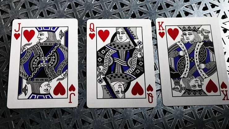 Bicycle Rider Back Playing Cards - Crimson Luxe V2 (Blue) - image 4
