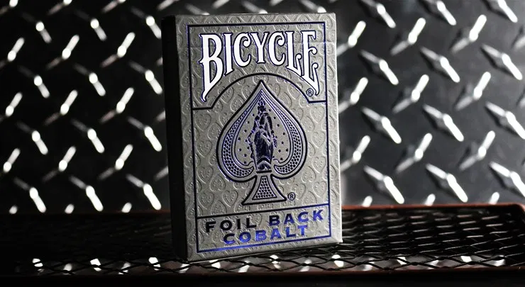 Bicycle Rider Back Playing Cards - Crimson Luxe V2 (Blue) - image 1